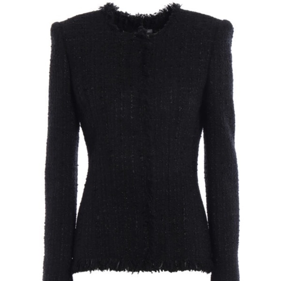 Alexander McQueen Tweed Slim Fit Blazer FR42 - Picture 2 of 6